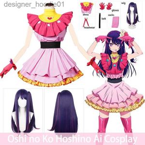 cosplay Costumi anime Hoshino Ai giochi di ruolo per anime Oshi No Ko giochi di ruolo per sottomettere parrucche Lolita abiti Halloween girlsC24320