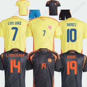 2024 James Luis Diaz Copa America Jerseys Borre L. Sinisterra Falcao 축구 셔츠 24 25 Cordoba J.Lerma D.Sanchez Matheus Jersey Kids 키트 플레이어 버전