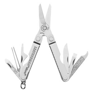 LEATHERMAN, Micra, chaveiro multiferramenta com ferramentas de limpeza, mini canivete para transporte diário (EDC), hobbies ao ar livre, construído nos EUA, aço inoxidável