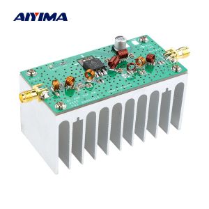 Amplificador aiyima 6w 140170mhz fm amplificador de potência vhf amplificador 12v para transmissor fm rádio rf presunto com dissipador de calor