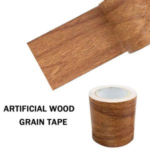 Window Stickers Meters/Roll Realistic Woodgrain Repair Adhensive Duct 8 Colors Imitation Wood Grain HomeDecor For Home Furniture