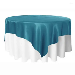 Pano de mesa 2024 capa branco vermelho multi cor casa sala de jantar sólido preto cetim toalha de mesa impermeável e à prova de óleo