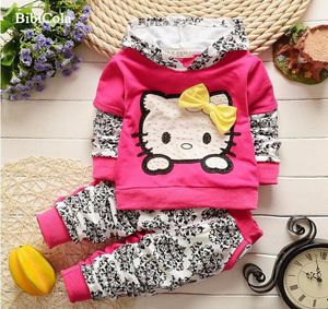 Springautumn Dzieci Bluzy Zestaw Zestaw ubrania Baby Girls Ubrania