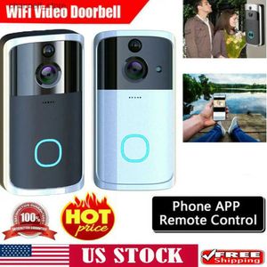 Doorbells Intelligent wireless video doorbell WiFi two-way intercom infrared night vision infrared alarm wireless security camera WiFi doorbellY240320