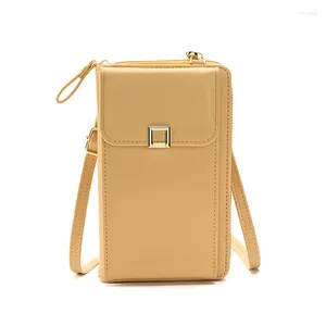 Shoulder Bags Women's Phone Bag Ladies Crossbody Mobile Wallet Messenger Small PU Leather Purse Card Holder For Female