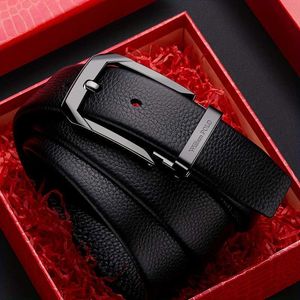 Belts Mens Genuine Leather Cowhide Pin Buckle Pants Belt Mens Fashion Casual Pants Belt