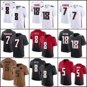 Michael Penix Jr. 18 Kirk Cousins 7 Bijan Robinson Football Jersey Drake London Younghoe Koo Darnell Mooney AJ Terrell Jr Michael Vick Tyleier Kyle Pitts Jessie