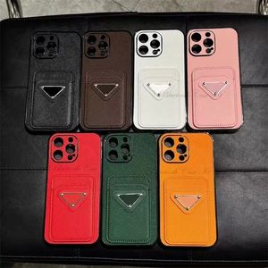 Top Luxury Designers Phone Cases For iPhone 15 Pro Max 15Plus 14Pro 13 12 11 P Designer Fashion Creative Cellphone Case Triangular nameplate Letter Mobile Shell Cover