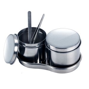 accessori Acciaio inossidabile chirurgico Vassoio sterilizzato a forma di rene Vaso Vaso Contenitore Bottiglia Pinzette Medico Dentale Cosmetico Accessorio per tatuaggio