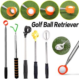 AIDS 9ft/12ft Golf Ball Finder Telescopic Bekvämt handtag Golf Ball Pickup Stainless Steel Outdoor Golf Accessories