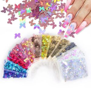 Decorazione del partito Lucido Rosso Nero Nail Art Paillettes a forma di cuore Flake Slice Accessori Unghie di dimensioni miste Paillette per il design