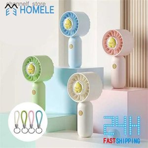 Electric Fans Handheld Fan Charging Student Dormitory Childrens Toy Cute Duck Convenient Three Speed Wind Mini USB Mini Fan Outdoor PortableY240320