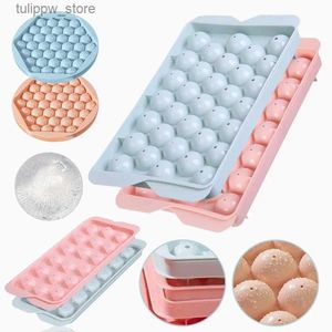 Ice Cream Tools Ice Ball Cube Silicone Mold Round Ice Cube Making Mold Food Grade Ice Cube Tray Mold DIY Whisky Coffee Cold Drink Kitchen Gadget L240319