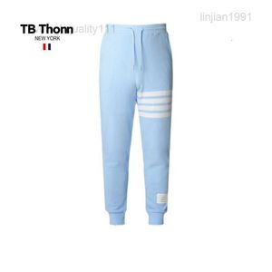 2023 Autumn New European and American TB Thonn Mash Mash Guard Pants Solidny kolor para jasnoniebieskie swobodne sporty