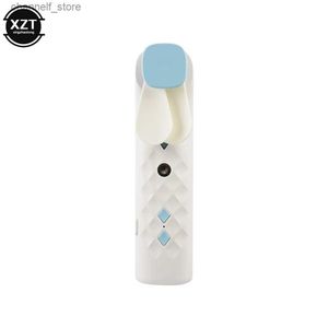 Electric Fans 2-in-1 portable USB charging mini fan humidifier handheld fan mist fan face steam air conditioning cooling fanY240320