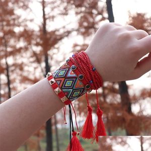 バングルブレスレットZhongvi Seeds Beads Bracelet for Women Jewellery Colorf boho loom Jewelry