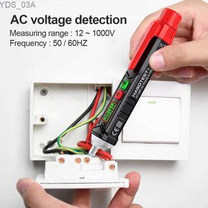 Medidores de corrente Digital AC Detector de tensão Smart Non-Contact Tester Pen Meter 12-1000V Multifuncional Eletrônico Tester Sensor Elétrico Caneta de Teste 240320