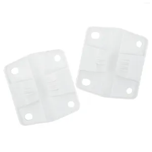 Storage Bags Screws Hinge Parts 3.2cm Hole Distance 4x16mm Screw 5.7x5 Cm Size Plastic Material White Color Durable