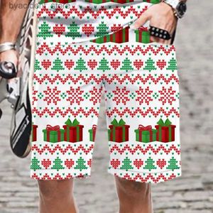 Men's Shorts New 3D Printing Christmas Fashion Men Women Tracksuits Hip Hop Shorts Plus Size S-7XL Four Seasons Casual Quick-drying HOT L240313