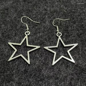 Dangle Earrings 6 Pairs Pentagrams Tiny Star Pendant Drop Ear Rings For Sensitive Ears T8DE