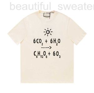 メンズTシャツデザイナーハイバージョンラグジュアリーとトレンディーGUファミリーリミテッドフロントバックレタープリントメンズ女性のゆるい短袖Tシャツトップ22N5