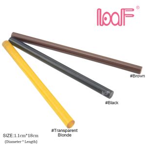 Sticks LOOF Wholesale 20pcs 1.1*18cm Hot Melt Glue Sticks for Keratin Fusion General Purpose Hair Extension Attaching Tools