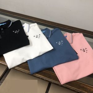 Men's Designer Triangle Pattern Men's POLO Shirt High quality solid color Business casual All-match men's short sleeve clothing M-2XLqiao