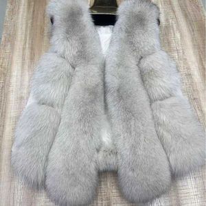 Pele feminina pele sintética nova pele completa verdadeira pele de raposa casaco de grama para mulheres inverno moda curto com decote em v vasilha de pele de raposa {categoria}