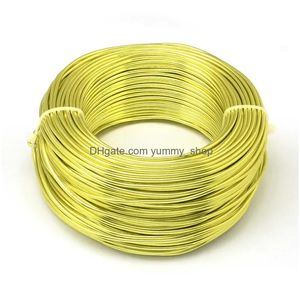 Bracelet Earrings Necklace 500G 0.6/1.2/1.5/2.0/3.0Mm Aluminum Wire Diy Jewelry Component Accessories Finding Making Necklaces Br Dhbvr