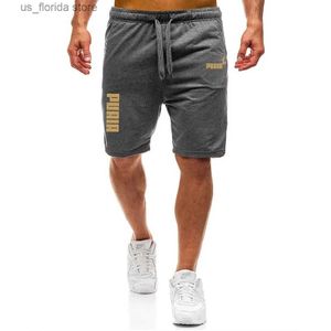 Erkek Şort 2024 Yaz Yeni Drawstring Shorts Erkekler Günlük Jogger Sweathshorts Egzersiz Salonu Yüksek Kalite Şortları DK10001 Y240320