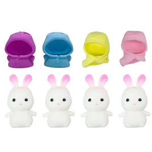 Squishy Pasqua Cambia vestiti Coniglio Coniglietto Palline antistress Cestino Stuffers Giocattoli Fidget Giocattoli antistress con palline Fidget