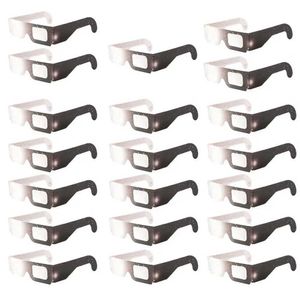 Sunglasses 10/20/50/Pcs Solar Eclipse Viewing Glasses ISO Certified Paper Frame Circular Solar Eclipse Glasses Y240318