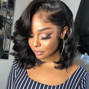 180% Glueless Preplucked Human Wig of Hair Loose Deep Wave 4x4 Helt utan lim spets peruk 3d kupolkapp Glueless peruk