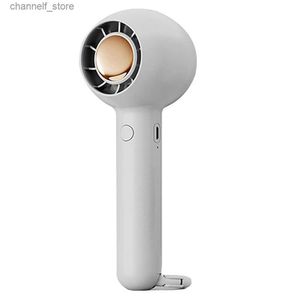 Electric Fans Mini portable fan small handheld fan with USB rechargeable battery personal handheld fan for indoor and outdoor white useY240320