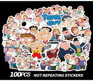 100PCS Mixed Car Sticker Family people Graffiti For Laptop Skateboard Pad Bicycle Motorcycle PS4 Phone Luggage Decal Pvc guitar Fr2729420