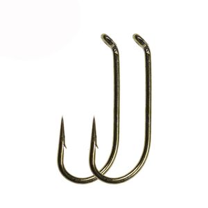 Flying Fishing Naked Binding Fly Hair Hook, Gold Single Hook 8 10 12 14 16 18 # 20 # 206388