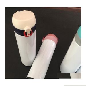 Tumblers Tumbler Lid Straight Cups 물병 뚜껑 마시는 진공 컵 마시는 5 색 우유 커피 병 재고 yfa2678 드롭 배달 dhbuf