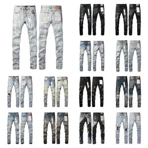 Designer lila Jeans Ksubi Jeans schlanke fit Hose lila Marke JNCO Jeans Hole 2023 Neue Style Baggy Jeans Stickerei