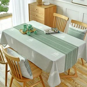 Table Cloth Small Fresh Tablecloth Waterproof Oil Resistant Wash Free And Scald Rectangular Dining