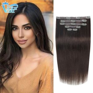 Extensions Straight Clip In Hair Extensions Human Hair Brazilian Natural Hairpiece Full Head Human Hair Clip In Remy Hair 1422 Inch