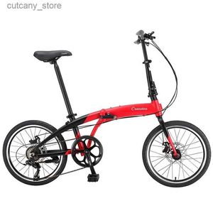 자전거 타기 자전거 20 인치 가벼운 접이식 자전거 variab 스피드 스포츠 야외 사이클링 자전거 알루미늄 합금 의심 디스크 브레이크 자전거 2023 L240319