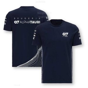 Men's T-Shirts 2024 Scuderia Alpha Tauri Team T-shirt Formula One Team Uniform Racing Jersey F1 T-shirt MOTO T-shirt Cycling Shirt Men's Shirt