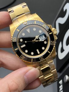 ZP Factory Men Watch Wysokiej jakości zegarek 40 mm Wodoodporny zegarek 116618ln All Gold ze stali ze stali nierdzewnej Sapphire Designer Watch Automatyczny zegarek mechaniczny