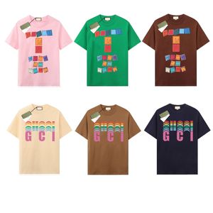 Camisetas femininas e masculinas Gfai GUCGI manga curta antiga família camiseta unissex marca moderna casual solto algodão manga curta feminino estilo nostálgico clássico