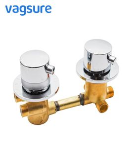 Mässing Thermostat Shower Diverter Faucet Dusch Temperaturkontroll TAP Mixer för badrum 2345 Output8678277