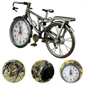 Orologi da tavolo Orologio decorativo Sveglia Radio retrò Comodino vintage Vecchia piccola bicicletta