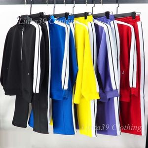Erkek Kadın Terzil Sweatshirts Suits Designer Sportswear Jogging Sportuits Sıradan uzun kollu 2 adet Set Sportspants Street Giyim Zip Ceket Spor Giyim