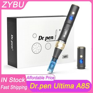 Dr pen Ultima A8S Cartucho sem fio Derma Microneedle Pen Kit de cuidados com a pele Tratamento MTS Profissionais usam Dermapen Beauty Machine Rosto Meso Therapy Micro Needling