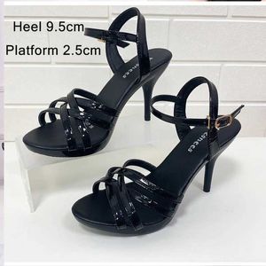 Dress Shoes Women Steel Tube Dancing Striptease Walking Show Sandals Model high-heeled 13cm Platform Wedding Femal H2403214G5F7CGE