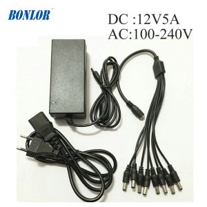 Speakers 12V 5A Desktop AC/DC Power Adapter 60W Power Supply for bluetooth speaker/smart radio/wifi router,Vacuum cleaner, Mini ITX, LED